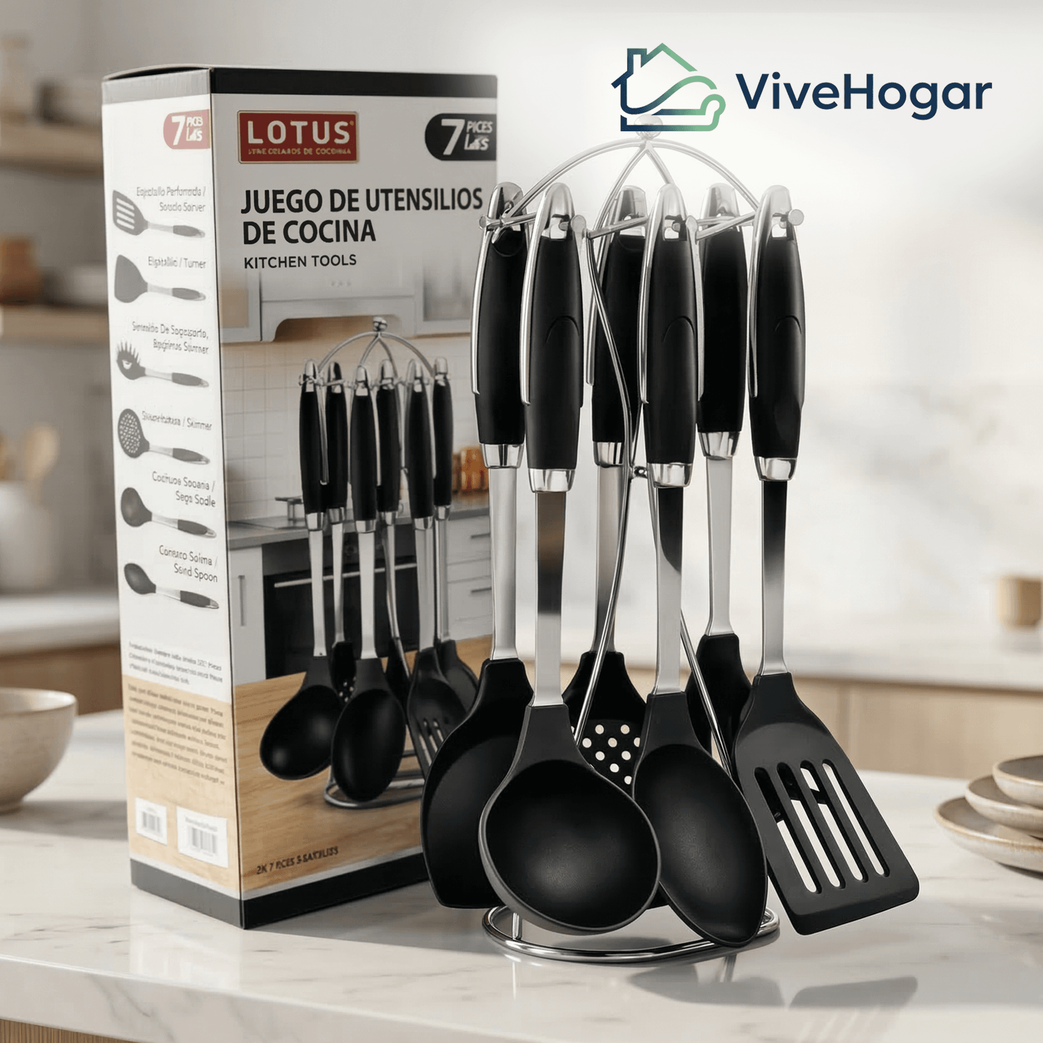 Juego de Cucharas Lotus 5 Piezas