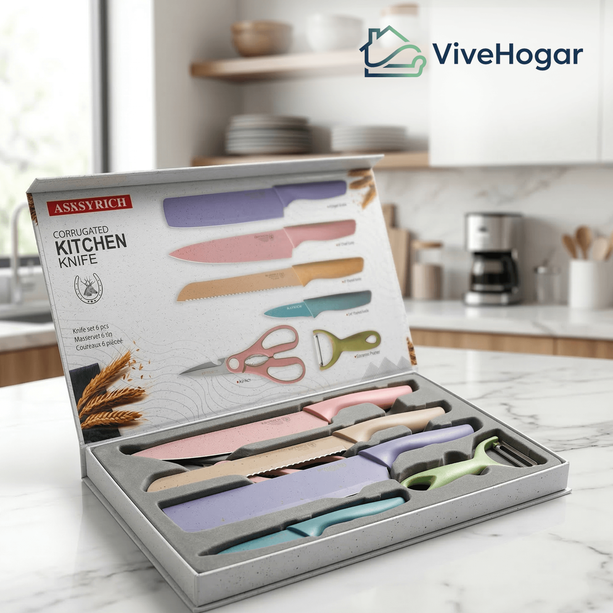 Juego de Cuchillos Lotus 6 Piezas