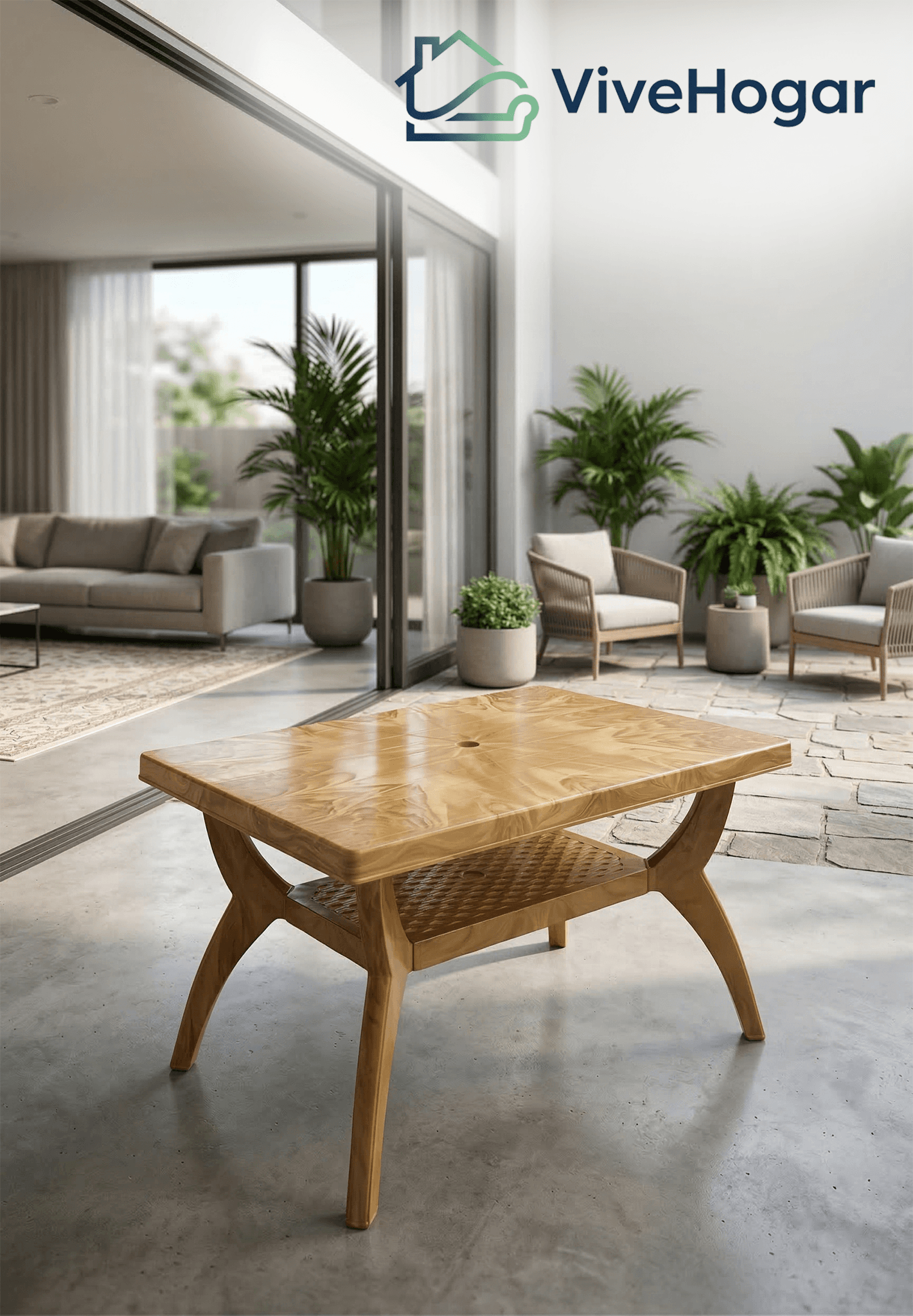 Mesa Plastica Home Line Rectangular